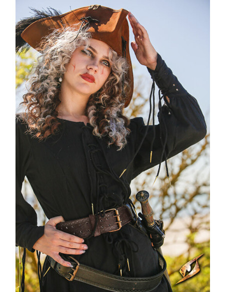 Suede Pirate Belt Model Hunter, dark...