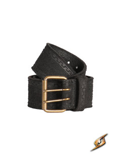 Suede Leather Pirate Belt Model Hunter, Black 2