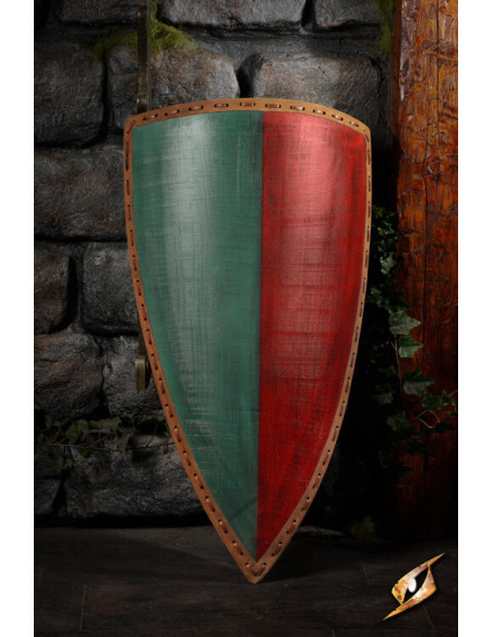 Bicolor medieval shield for LARP...