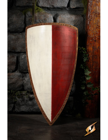 Two-tone medieval shield for LARP,...