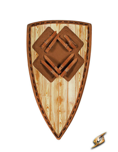 Two-tone medieval shield for LARP,...