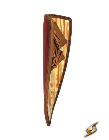 Two-tone medieval shield for LARP,...
