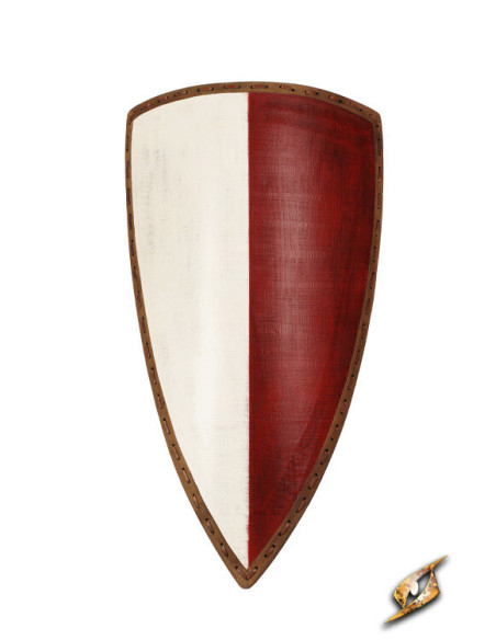 Two-tone medieval shield for LARP,...