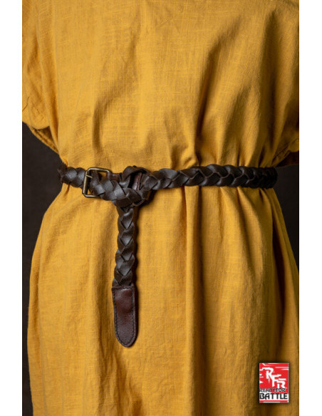 Medieval braided leather belt model...