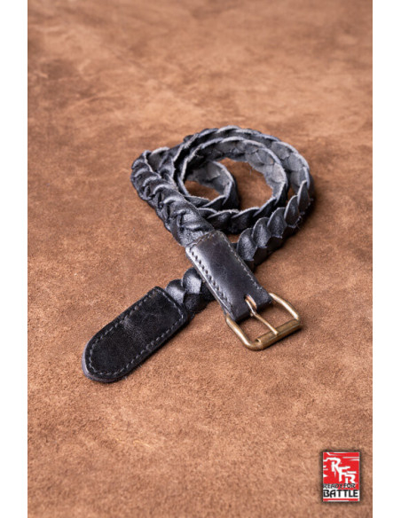 Medieval braided leather belt model...