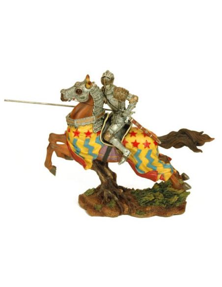 Figure medieval knight on horseback