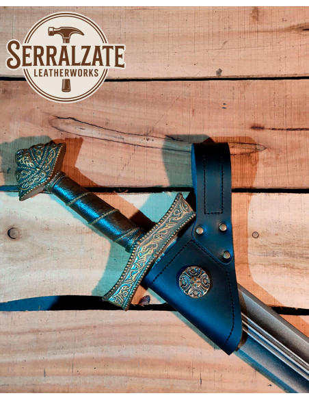 Medieval leather baldric for sword...