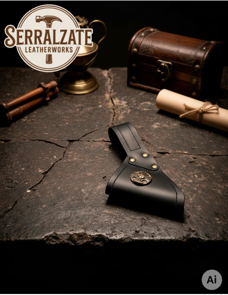 Medieval leather baldric for sword...