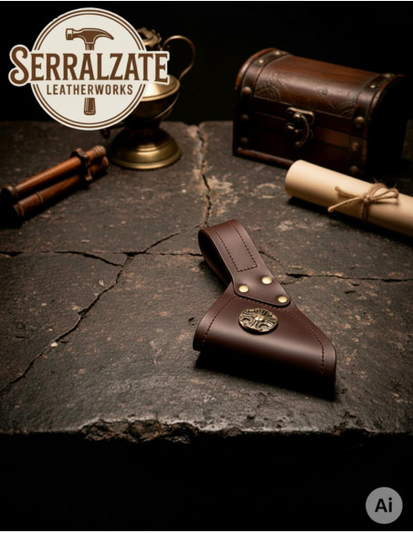 Medieval leather baldric for sword...