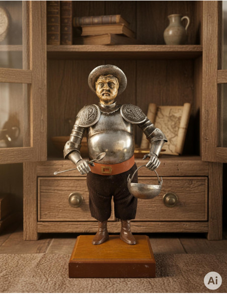 Figure Sancho Panza, rustic