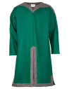 Viking men's tunic in Norgaard wool, green color