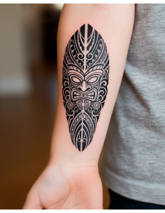Temporary Polynesian-themed Tattoo (Maori and Samoan) 2