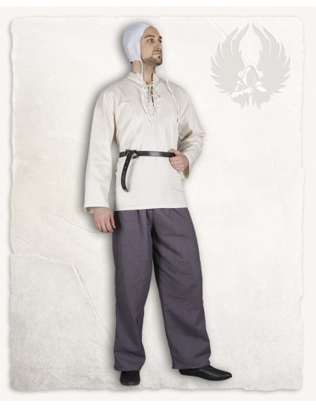 Fine medieval leather belt model...