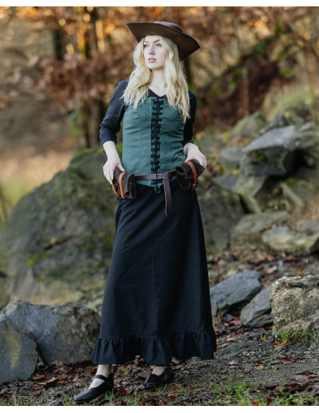 Fine medieval belt in leather model...