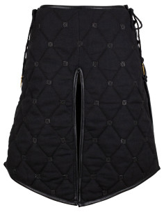 Medieval gambeson skirt, cotton model Kovira, black color