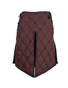Medieval gambeson skirt, cotton model Kovira, brown color