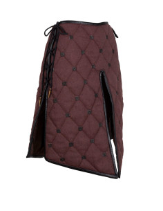 Medieval gambeson skirt, cotton model Kovira, brown color 2
