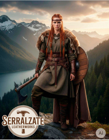 Viking-Medieval Leather Brown Dark...