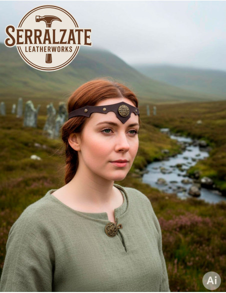 Celtic Tiara celestial storm in brown...