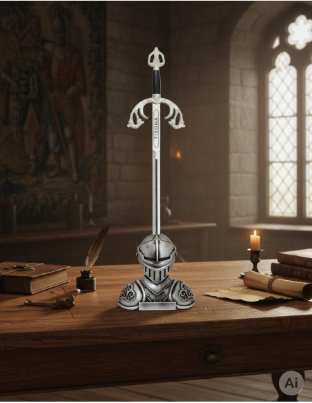 Medieval helmet desktop stand for...