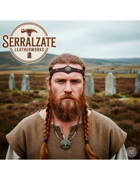 Celtic Headband Tree of Life in Brown