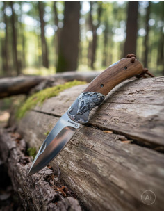 Albainox Collectible Pocket Knife with Boar Handle (21.5...