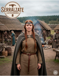 Viking-Celtic Headband with Black Wind Gusts 2