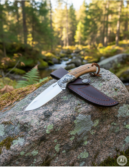 Hunting Knife Albainox with Wild Boar...