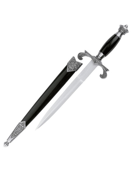 medieval dagger with scabbard, 38 cms. medieval dagger with scabbard, 38 cms.