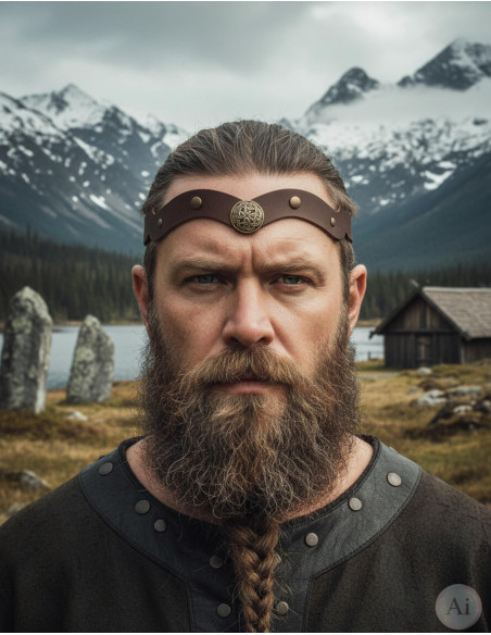 Viking tiara with Celtic knots and...