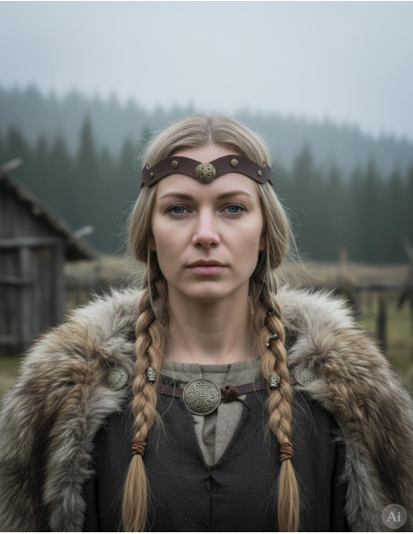 Viking tiara with Celtic knots and...