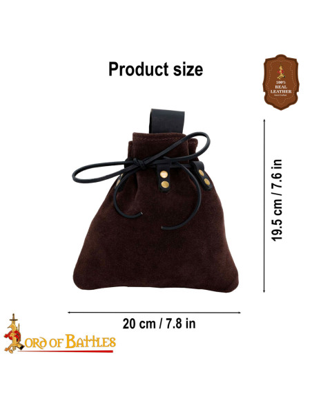 Medieval fanny pack with cord...