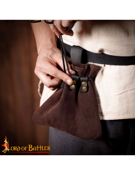 Medieval fanny pack with cord...