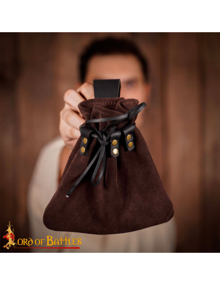 Medieval fanny pack with cord...