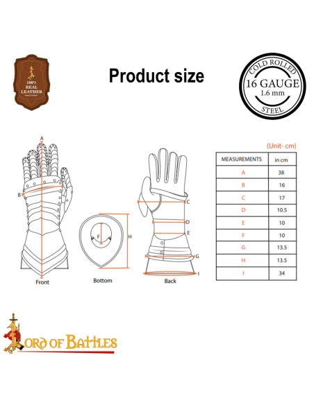 Cuirassier gauntlets S. XVI-XVII,...