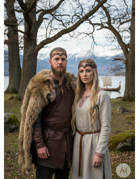 Viking Yggdrasil Tiara in Brown