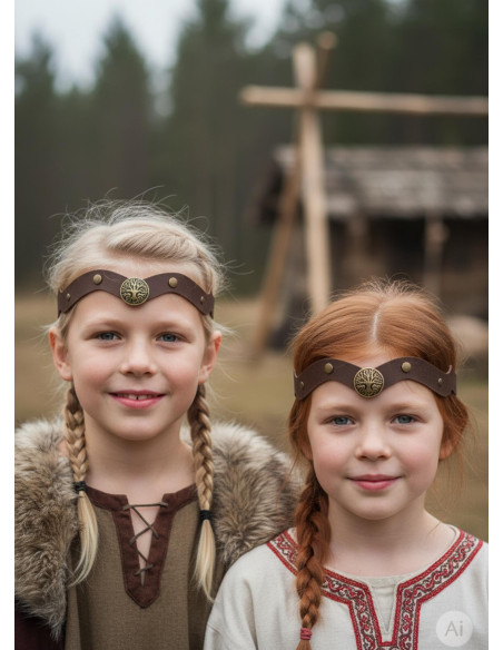 Viking Yggdrasil Tiara in Brown