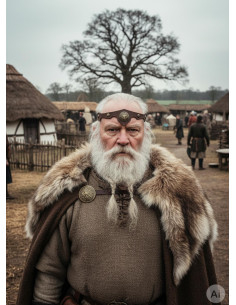 Celtic-Viking Tiara Crann Bethadh in brown 2
