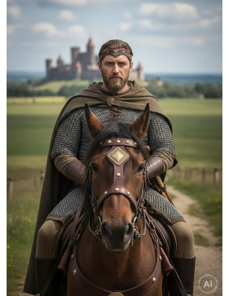 Medieval Florian Tiara in Brown