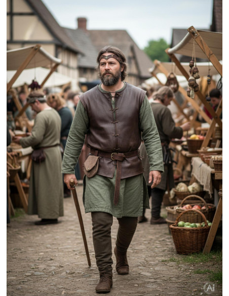 Medieval Florian Tiara in Brown