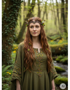 Medieval Florian Tiara in Brown