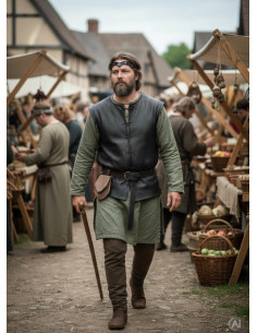 Medieval Florian Tiara in black 2