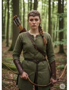 Medieval Tiara Florian of the Forest in Brown 2