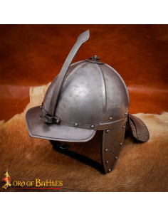Medieval Zischägge Lobster Tail Helmet, 16-gauge steel 2
