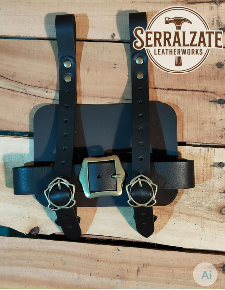 Medieval Leather Book Holder with...