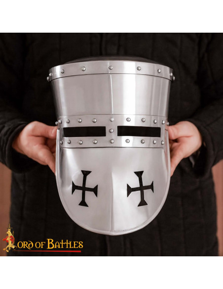 Knight Templar helmet from the 13th...
