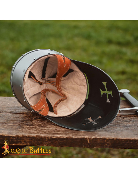 Knight Templar helmet from the 13th...