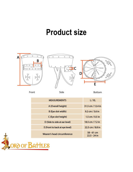 Knight Templar helmet from the 13th...