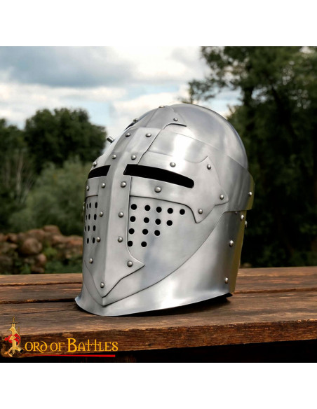 14th century knight's basin with... 14th century knight's basin with...