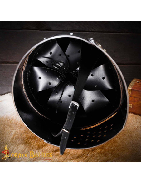 Great Templar Helm polished steel,...